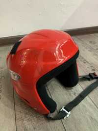 Kask narciarski czerwony roz S 49-52