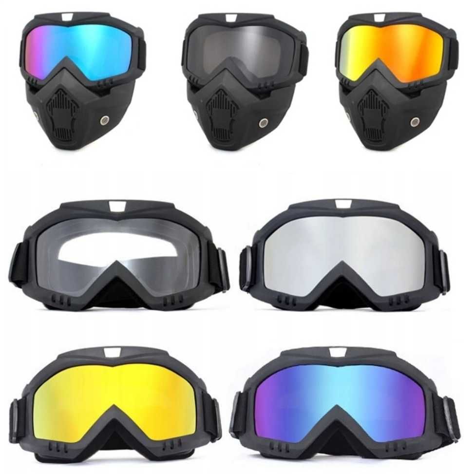 Gogle maski okulary motor cros quad paintball airsoft Gogle maski