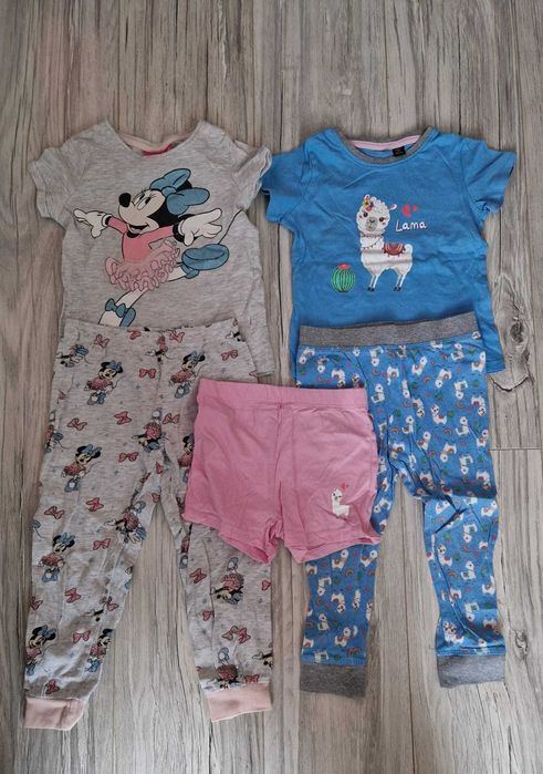 piżama mickey mouse minnie oraz zwierzątko lama