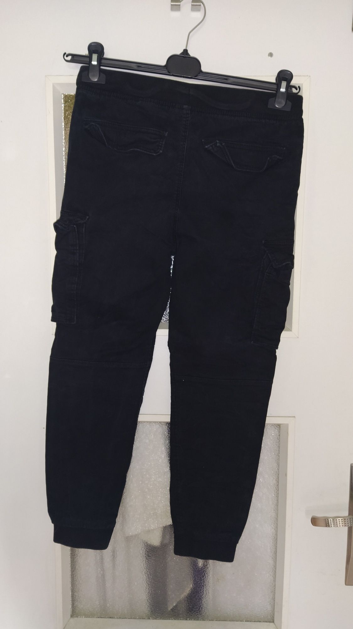 Jeansy czarny, rozmiar 152, H&M