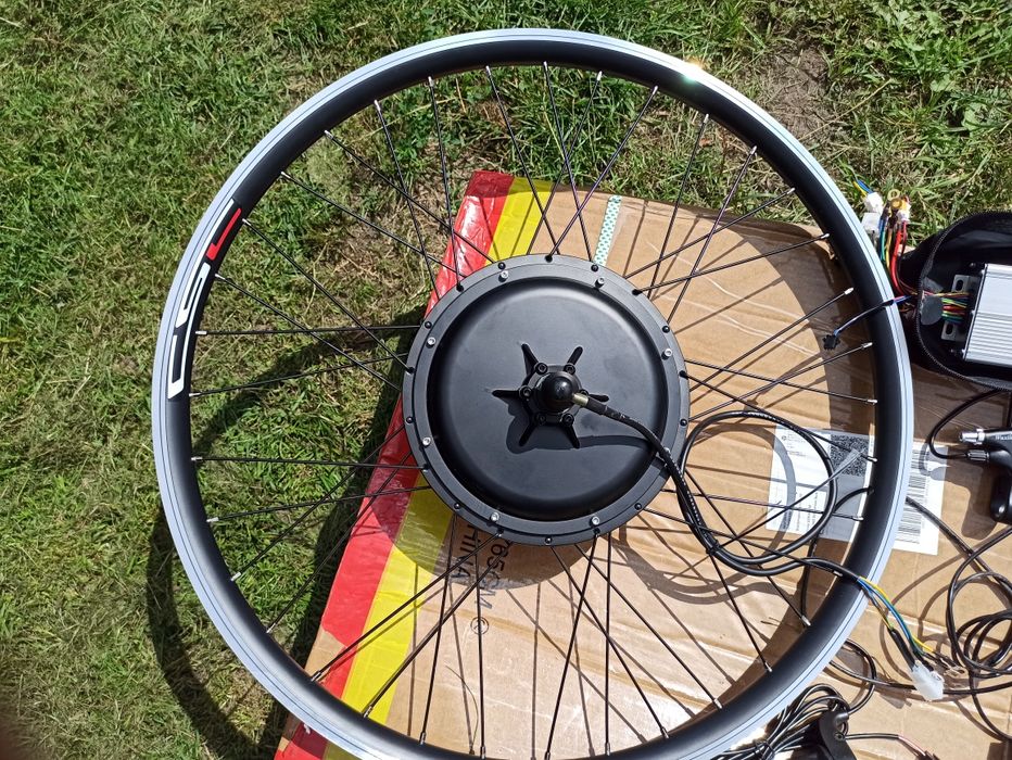 Zestaw do konwersji do roweru 1500w 48v z możliwośćą montażu