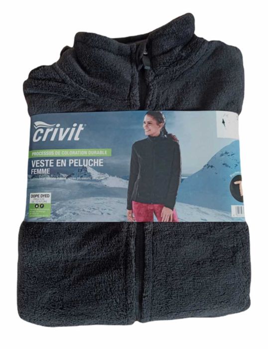 Плюшева флісова кофта меховушка Сrivit фліска xs, S, M, L, XL,