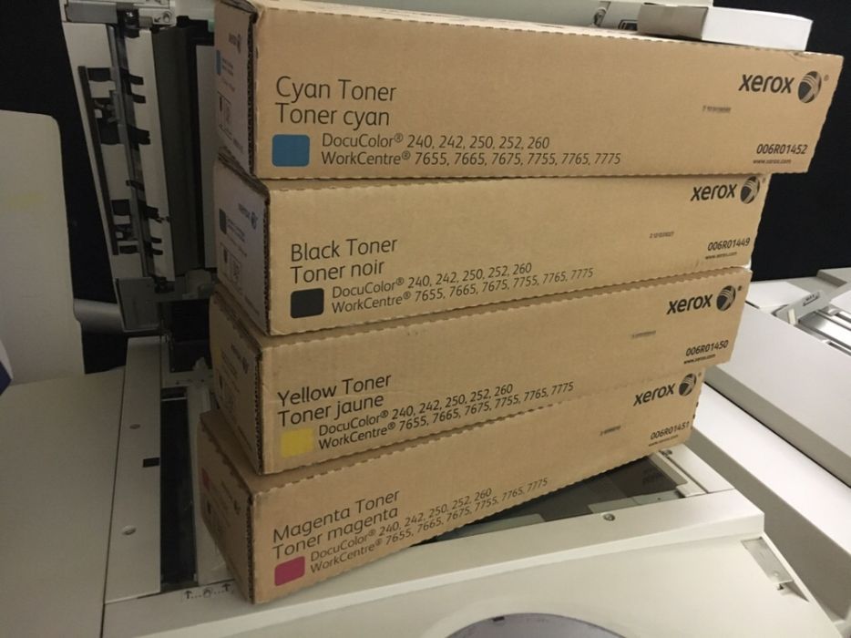 Xerox 250/252 550 Toners originais 7765 c60