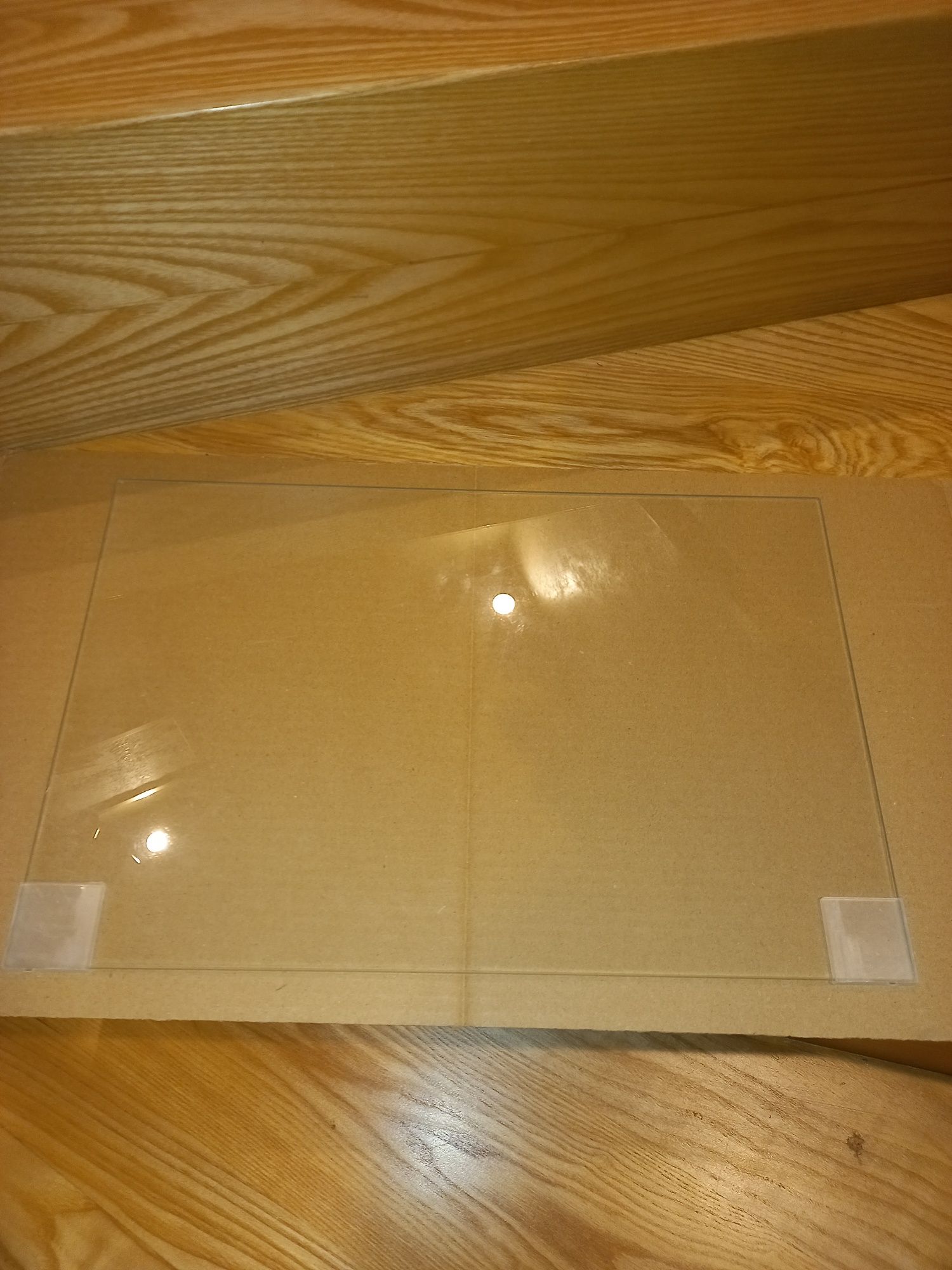 Liebherr szyba półka do lodówki z osłonkami narożnymi 26,8 x 41 cm