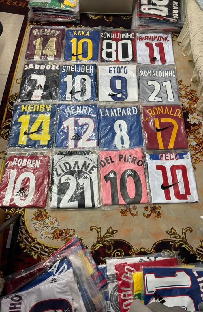 Pack de camisolas retros de futebol 1990/2000/2010