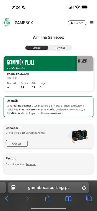Gamebox sporting futebol