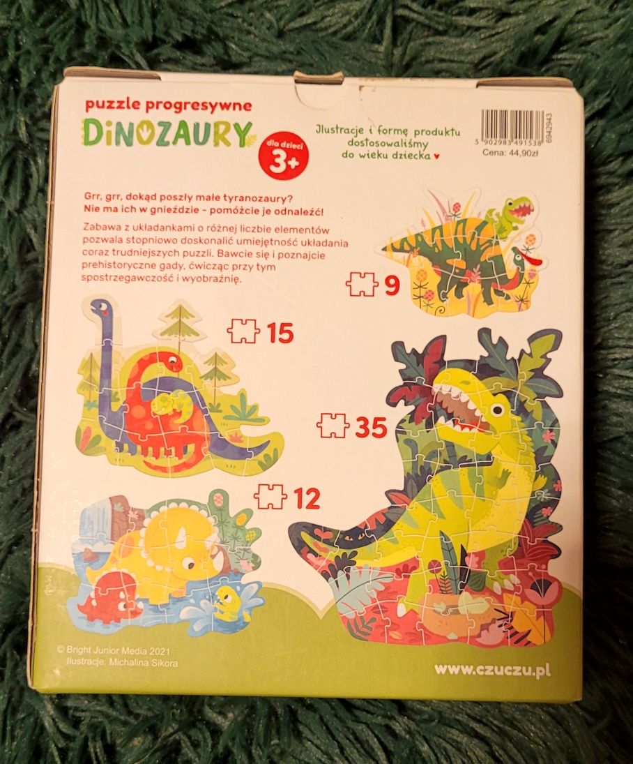 Czu Czu puzzle dinozaury