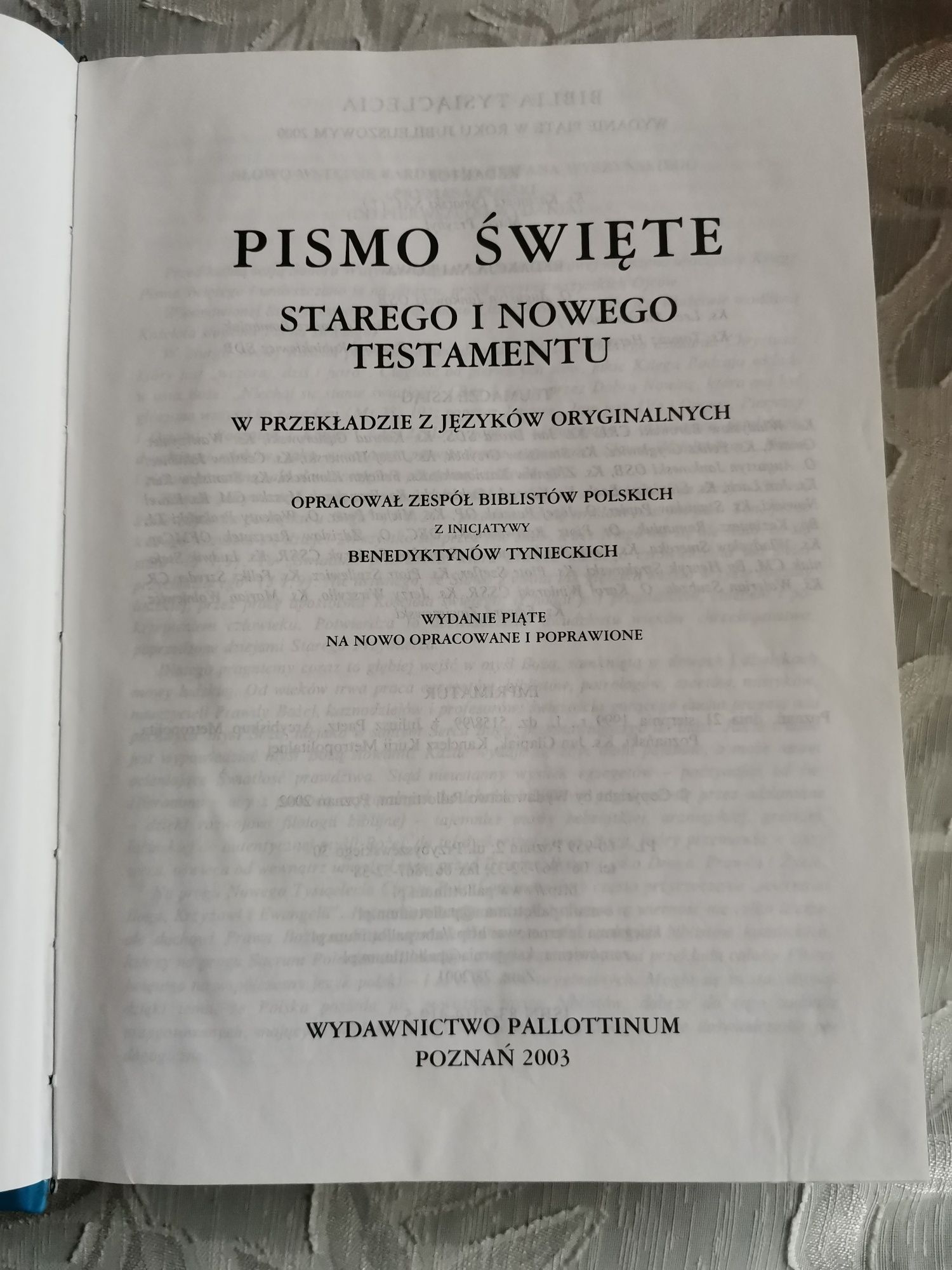 Pismo święte Starego i Nowego testamentu