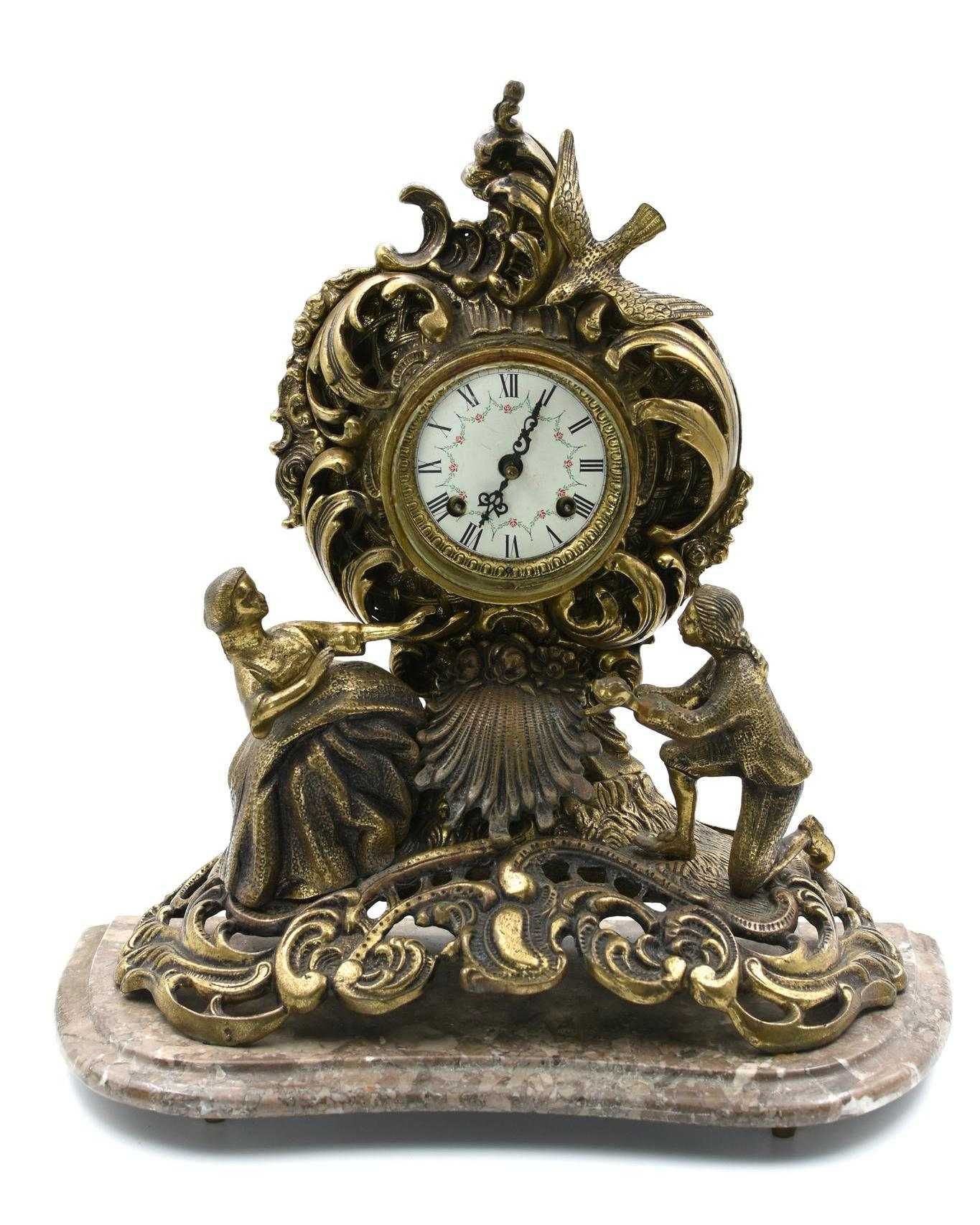 Relógio de mesa em bronze