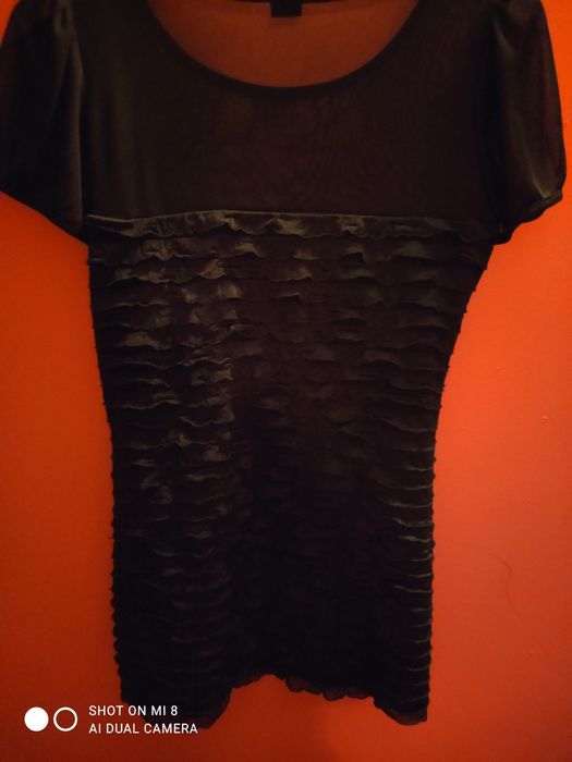 Bluzka czarna krotki rekaw