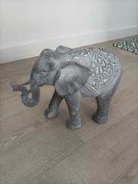 Estatueta Decorativa Elefante Branco