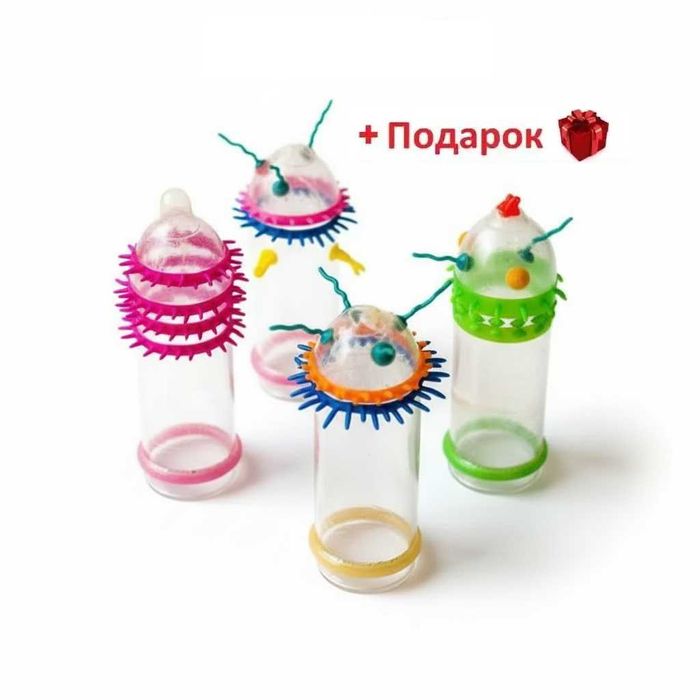 10 ШТ. Презервативы с усиками и шипами. Презервативи