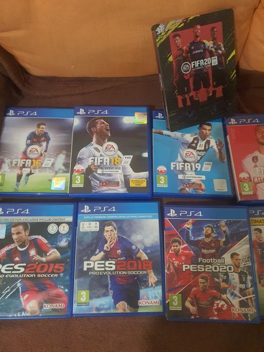 Sprzedam zamienię gry sportowe Fifa nba handball Pes Ps4 slim Pro Ps5