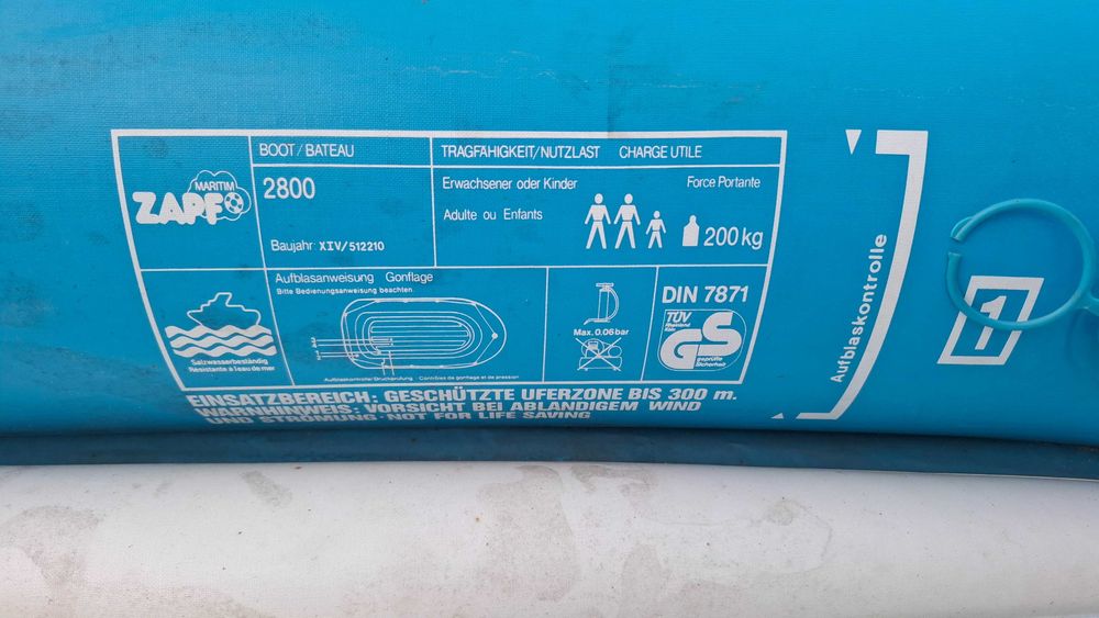 Ponton dmuchany czterokomorowy