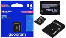 Karta 64GB Goodram + Adapter MS PRO DUO do PSP * Video-Play Wejherowo