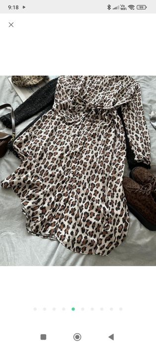 Плаття сорочка в око принт