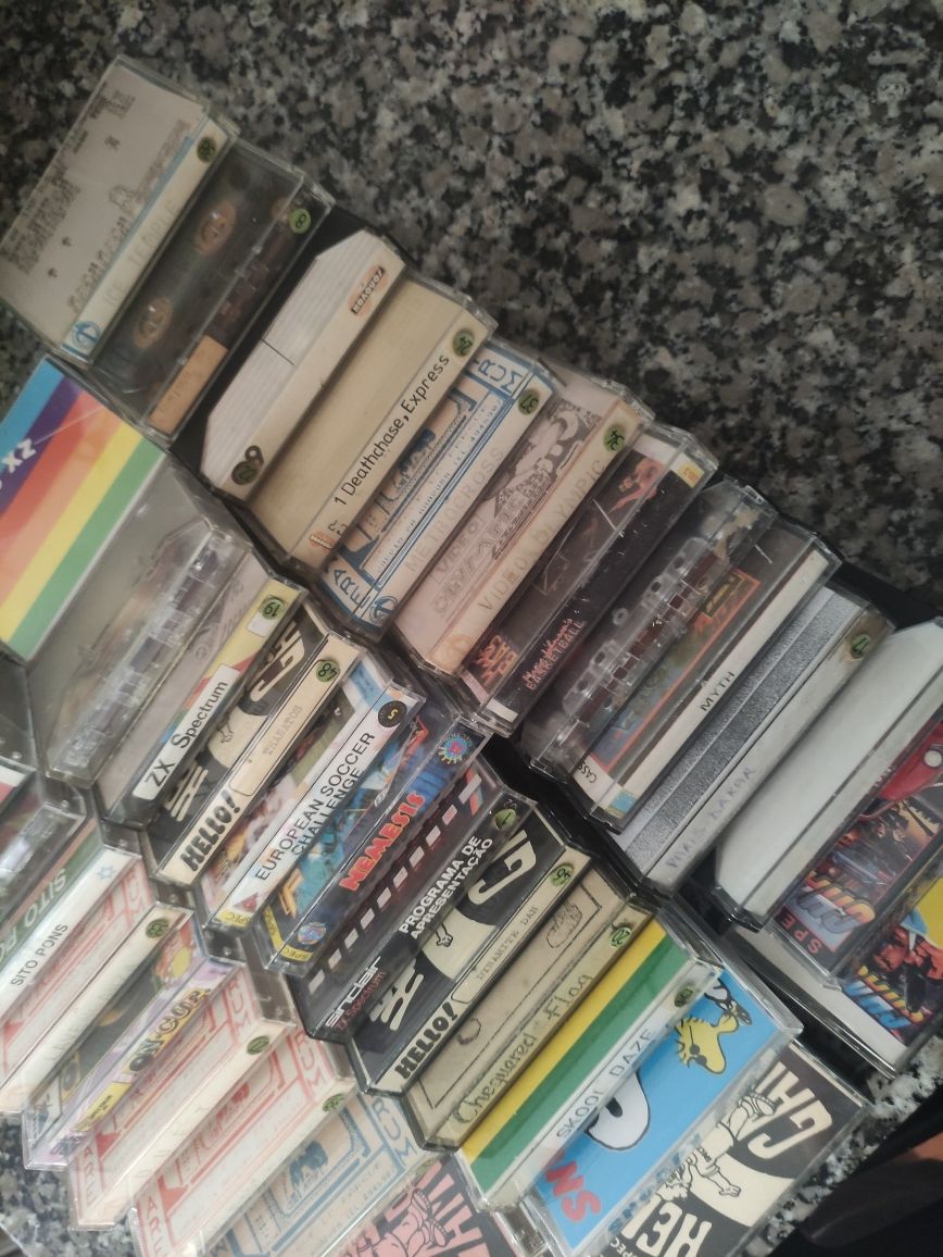 Lote de 45 K7s para Spectrum 48k e 128k