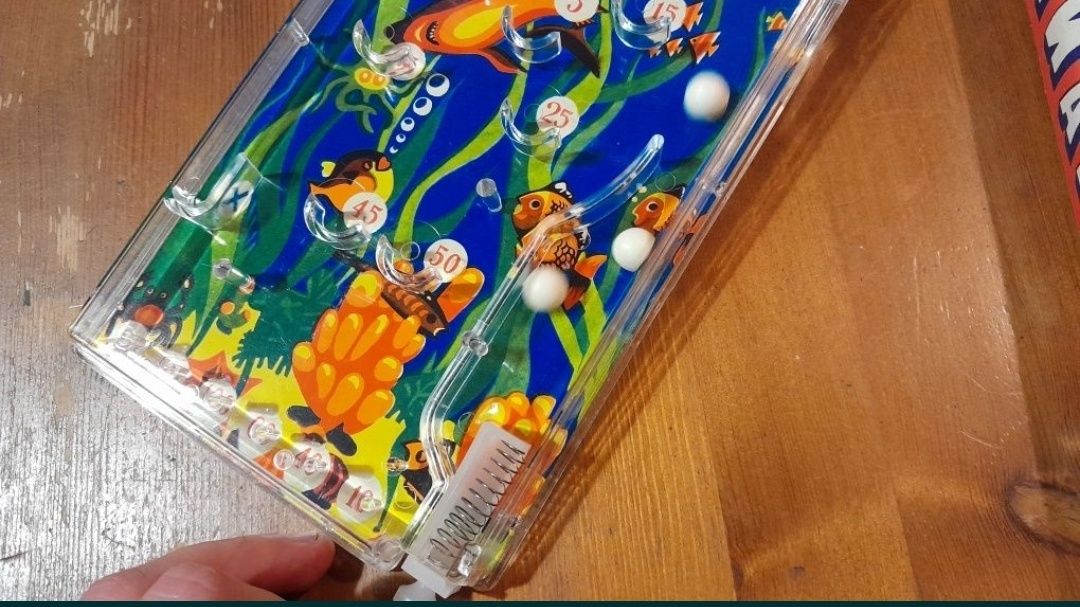 Gra bilard PRL/ świat podwodny super stan. Unikat