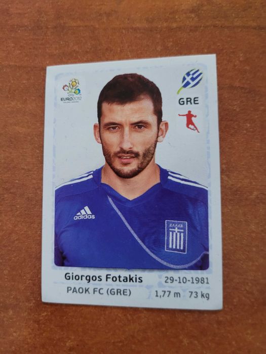 Giorgos Fotakis - naklejka Panini