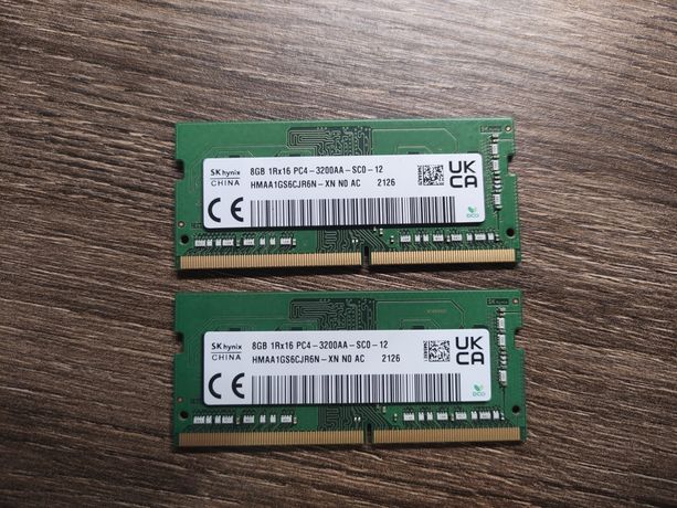 SK hynix SO-DIMM DDR4 3200 8Gb (2шт у наявності)