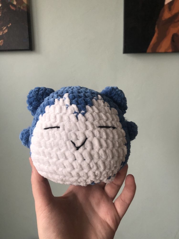 Pluszowy Pokemon na szydełku - Snorlax