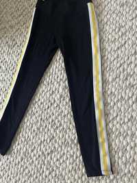 spodnie dresowe legginsy z lampasami rozm 146-152
