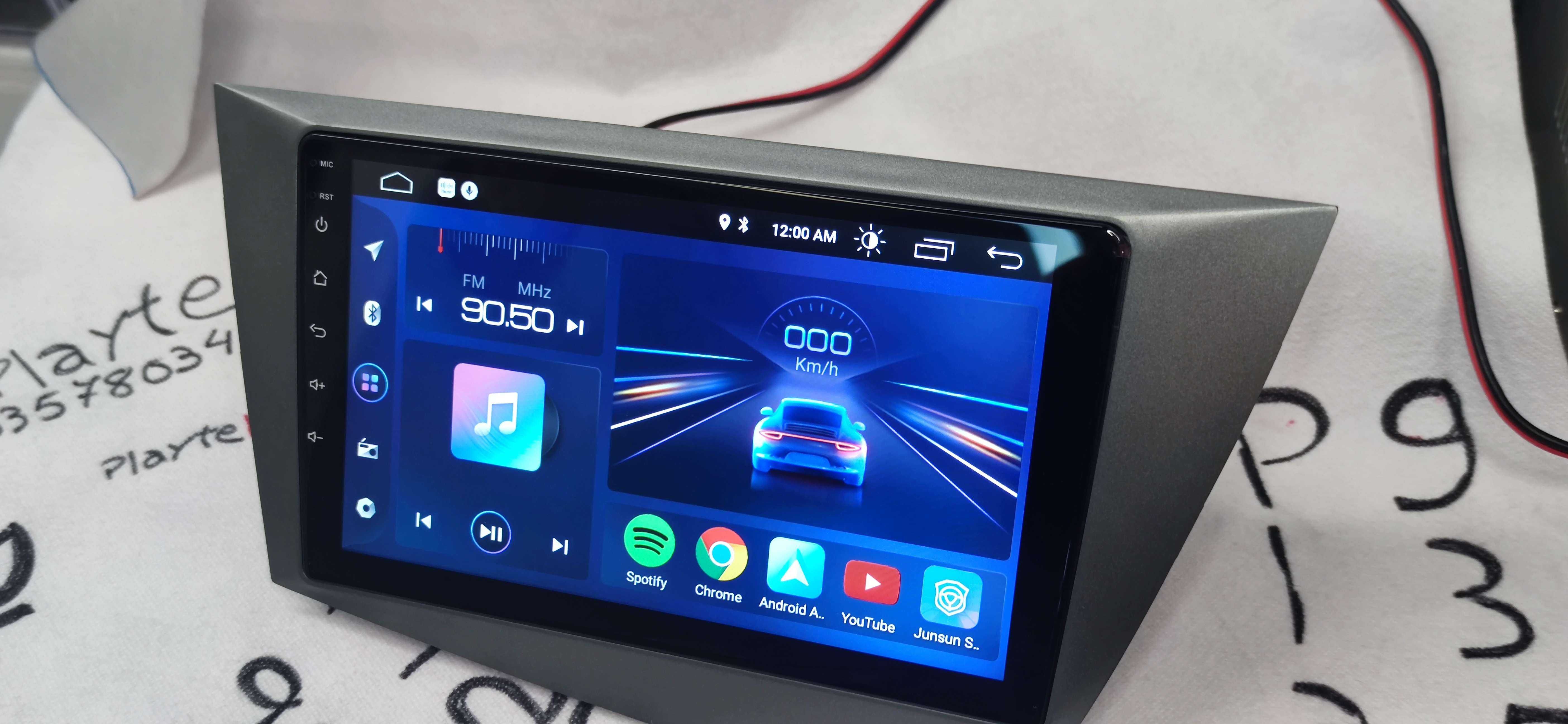 Rádio SEAT Leon 2 - Android 12 – 2 DIN GPS WIFI - Novo Garantia