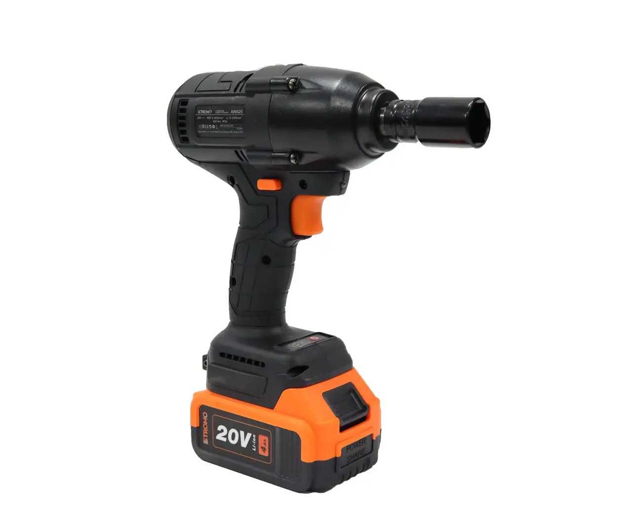 Гайковерт УДАРНЫЙ аккум. БЕСЩЕТОЧНЫЙ STROMO 680 Нм аккум. Makita 4 ам.