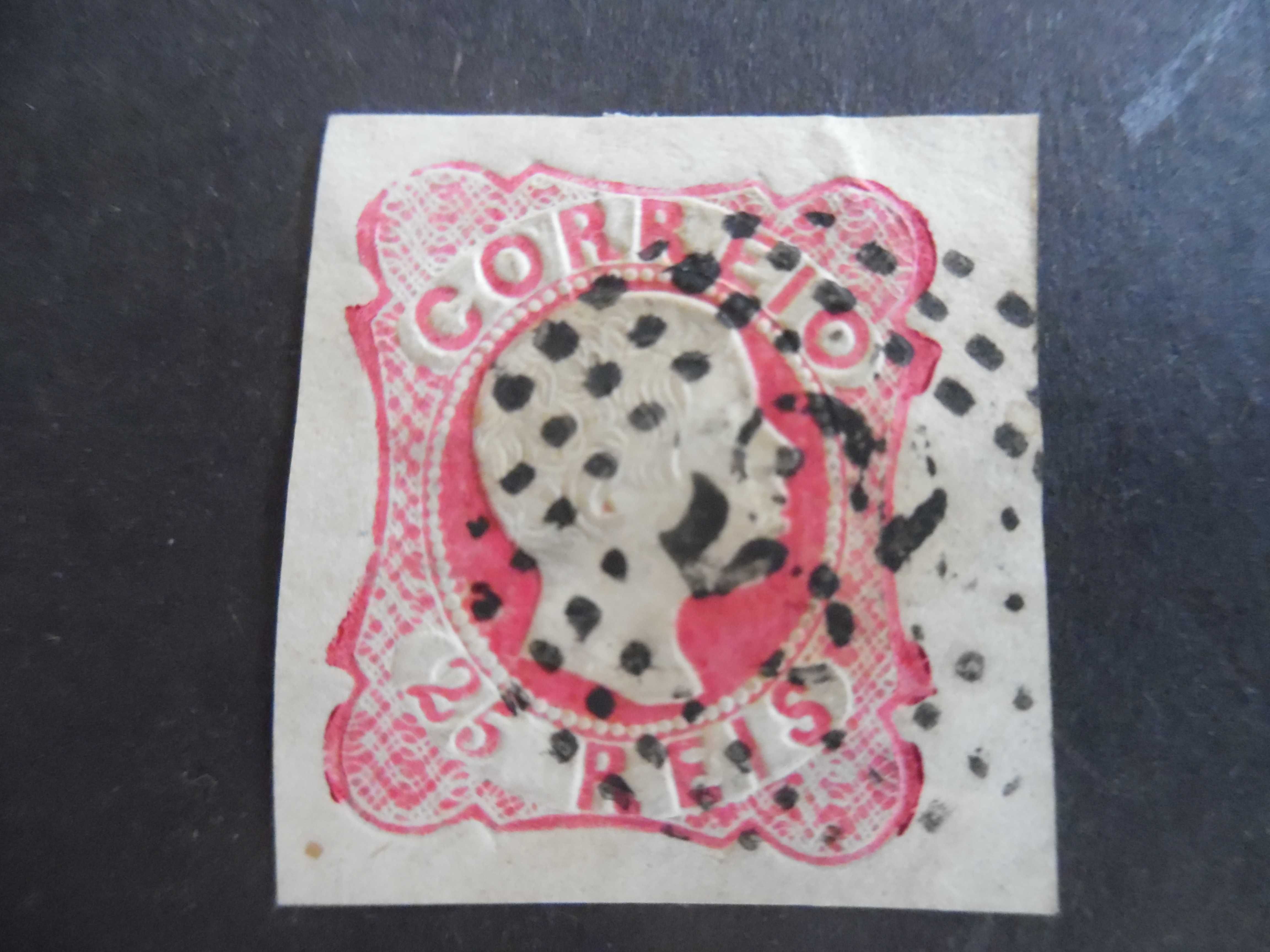 Selos Portugal 1856- D.Pedro 25 reis Af.13 c / Excelentes Margens