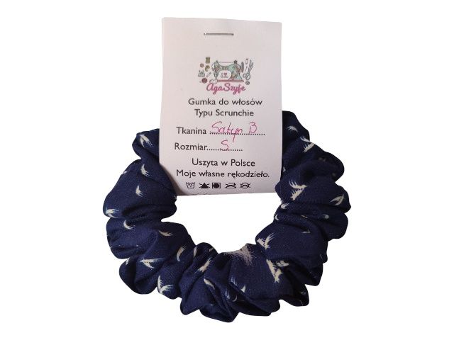 Scrunchie do włosów rozm S Greys
