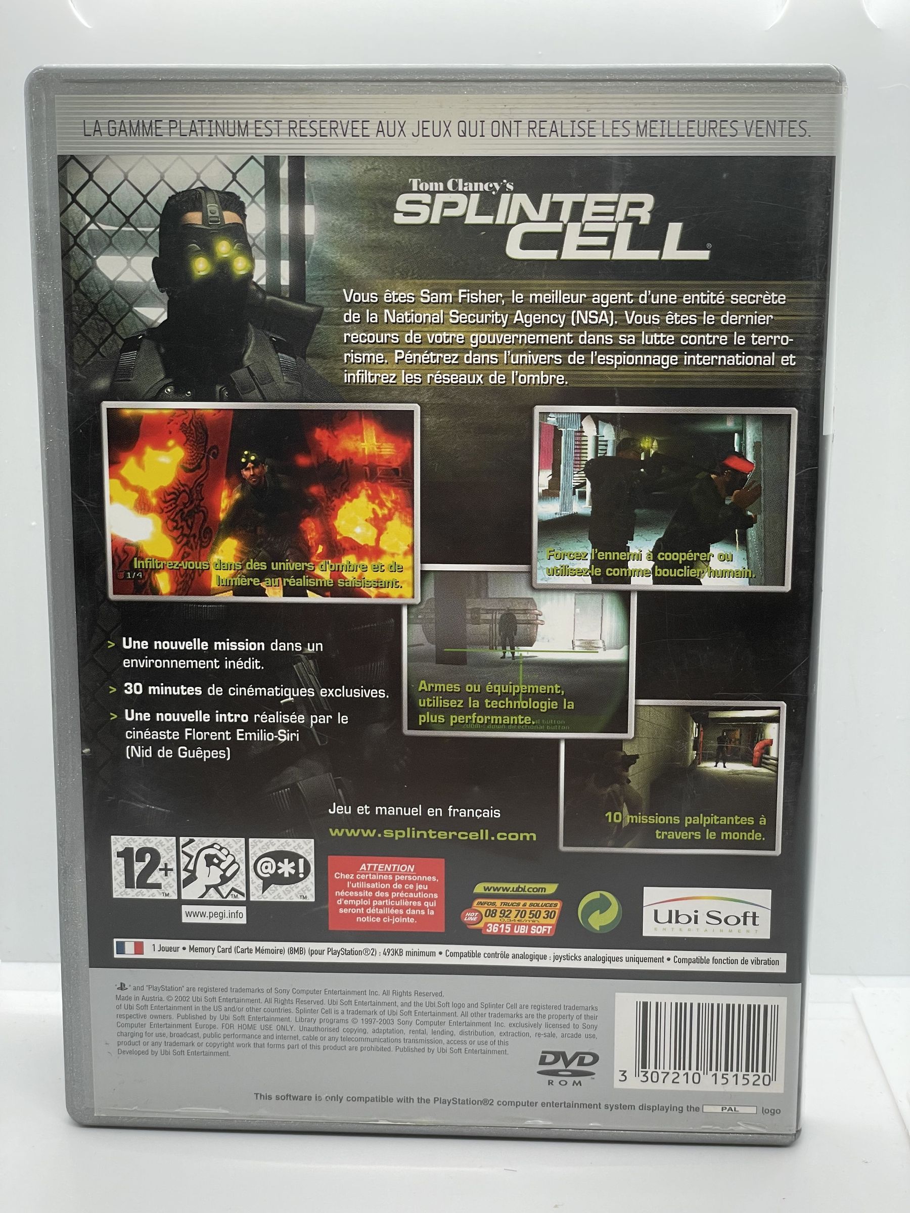 Tom Clancy's Splinter Cell PS2 Po Angielsku