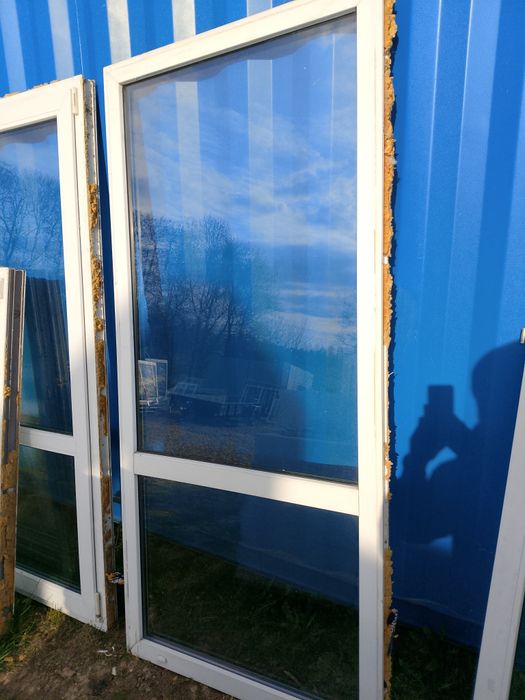 Okno 97x210 2szt fix plastikowe białe