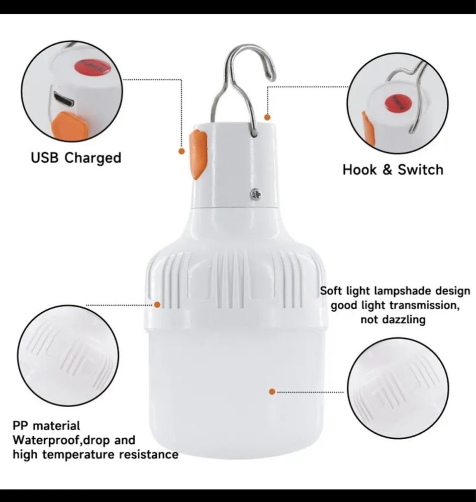 Lampa led kemping