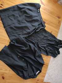Zestaw czarny garniturowy spódnica bluzka marynarka h&m