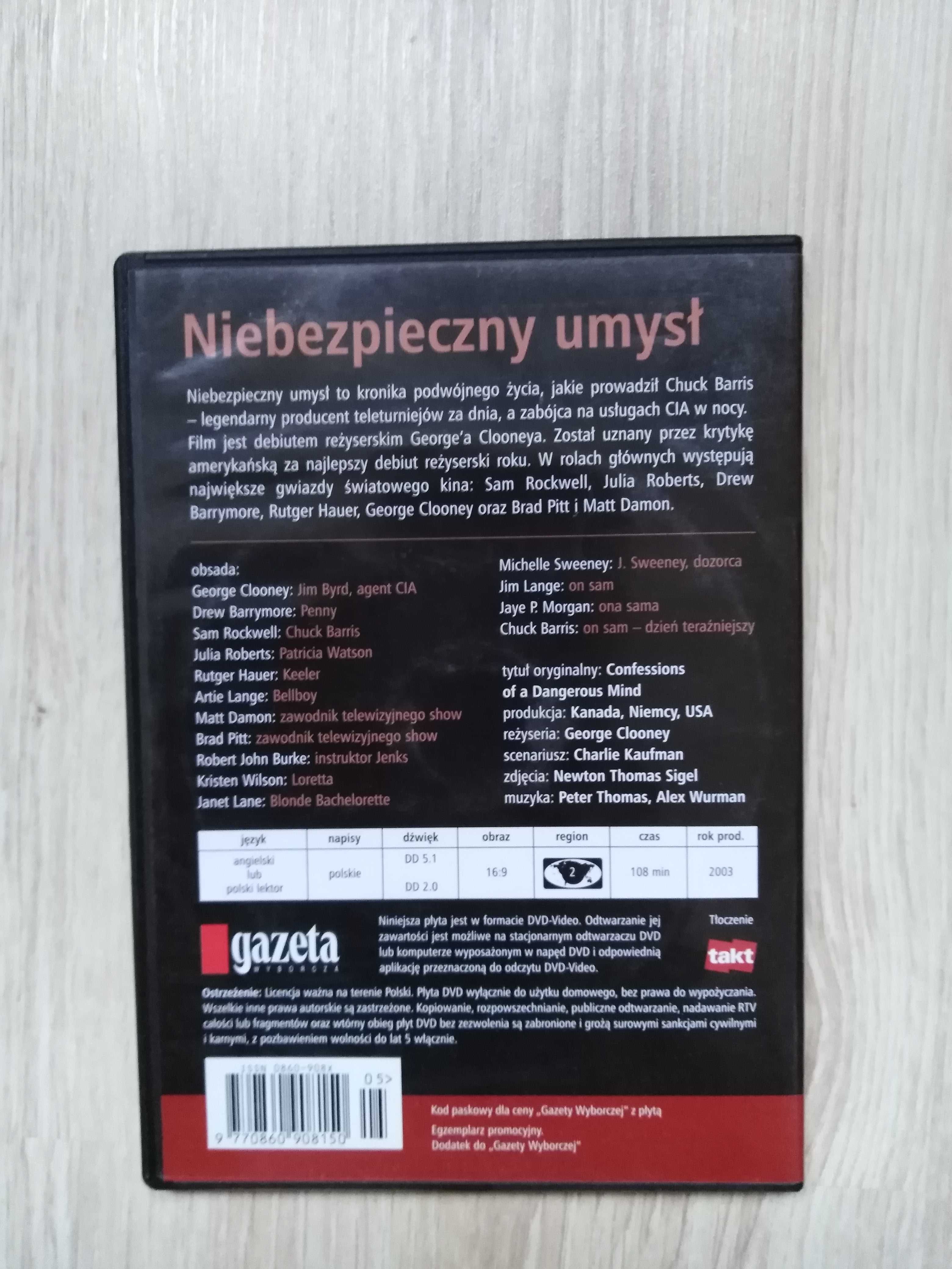 film DVD - Niebezpieczny umysł