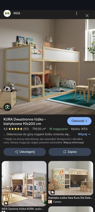 Łóżko Kura używane