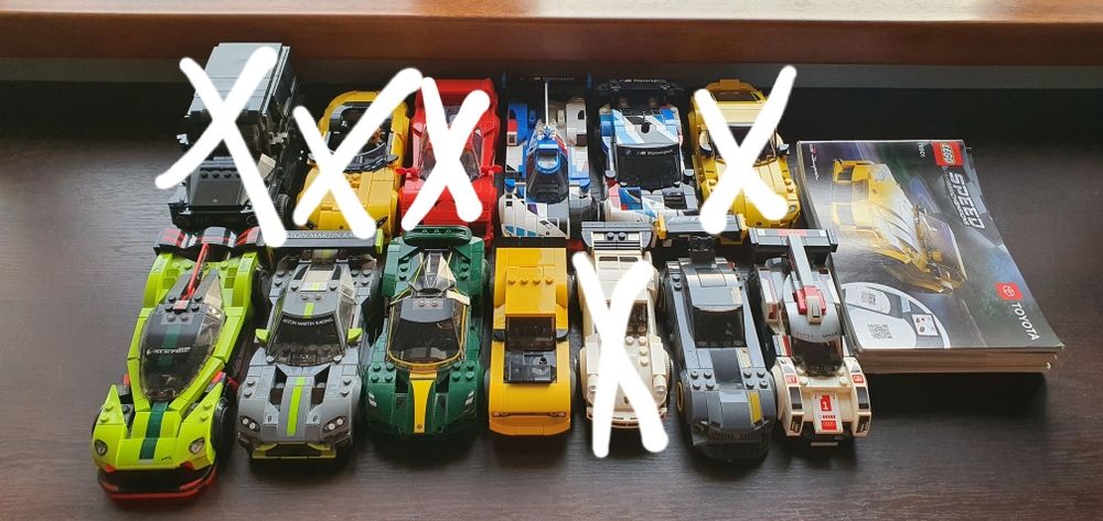Lego speed champions BMW, Mercedes, Aston Martin, Toyota, Lotus, Dodge