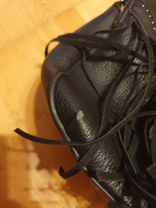 Czarna torebka na ramię ,Medicine, zamsz+skóra