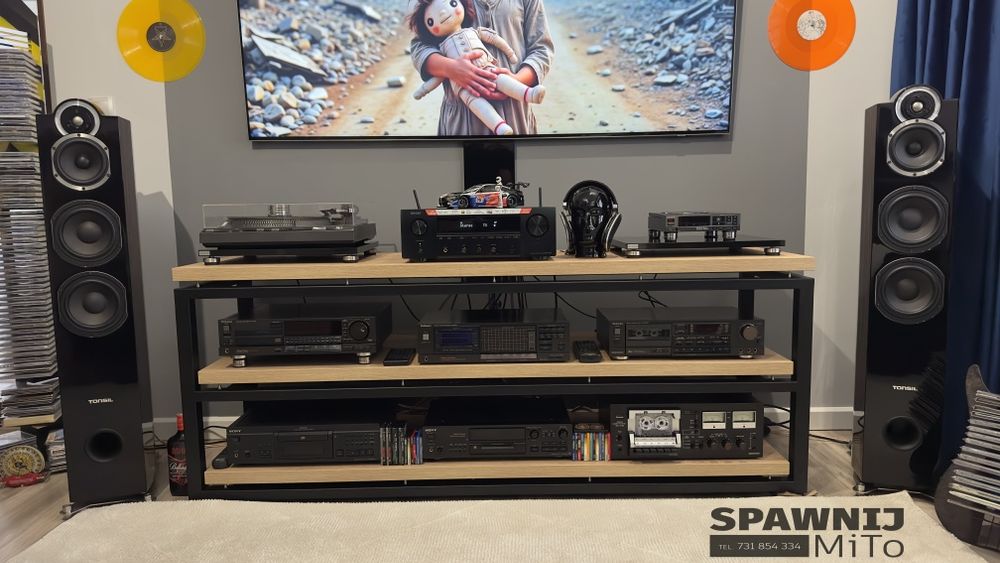 Szafka Rtv audio, stolik pod sprzęt na zamówienie metalowa półka regał