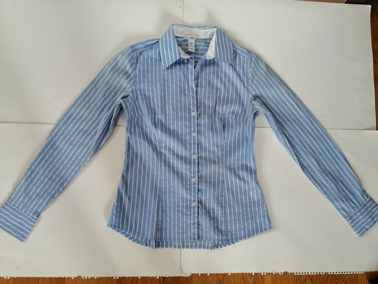 h&m koszula niebieska w pasy rozmiar 34