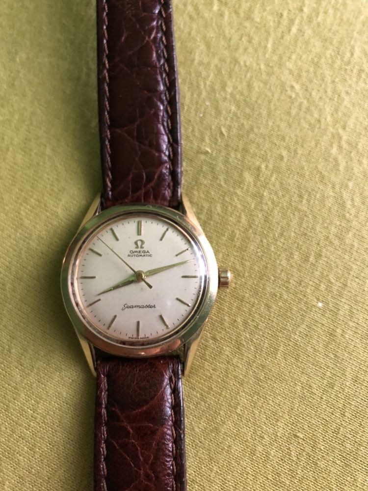 Stary szwajcarski zegarek automatyczny Omega Seamaster cal.471, gold r