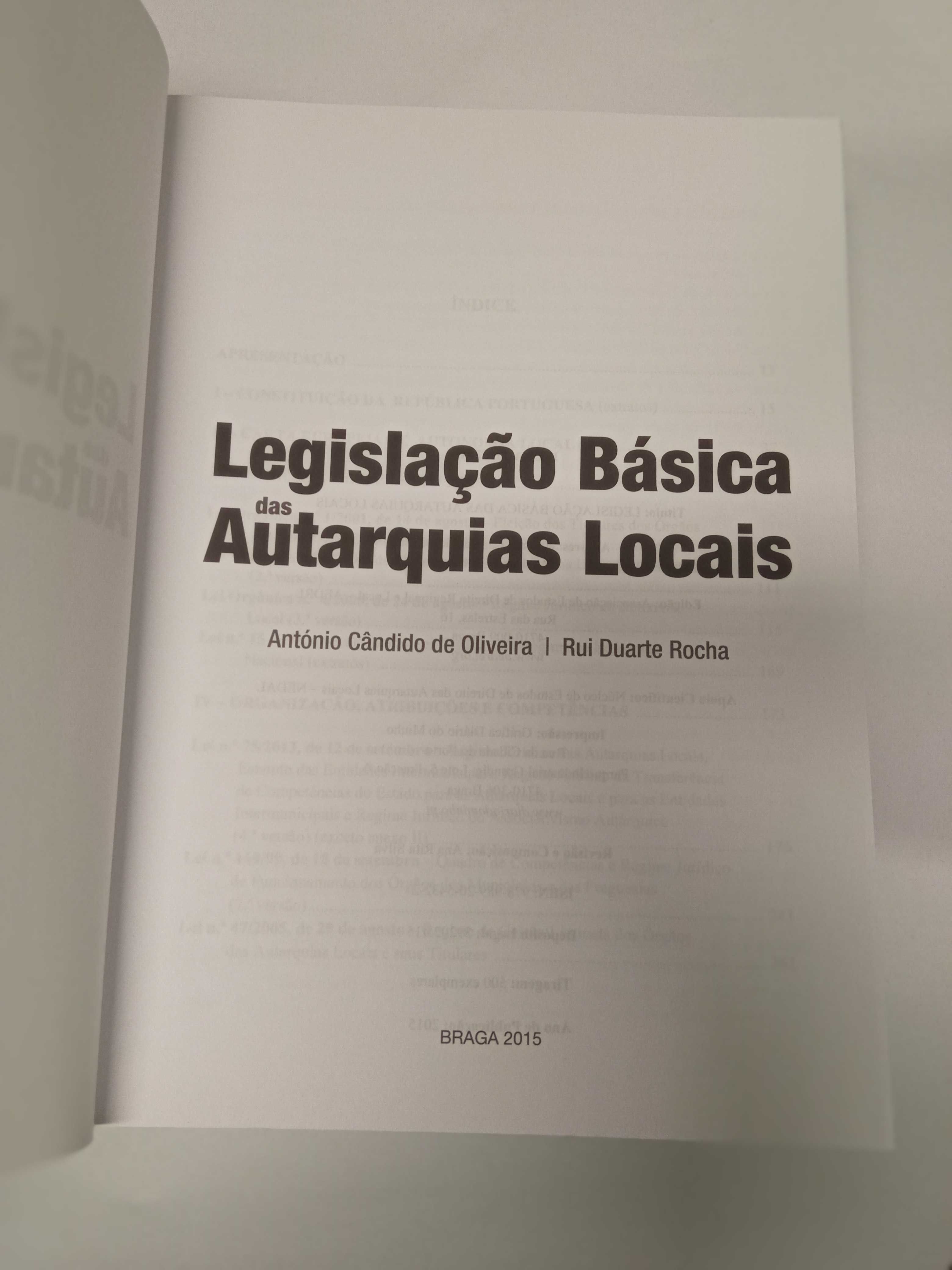Legislação Básica das Autarquias Locais
