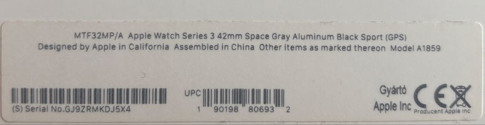 Apple watch 3 42mm