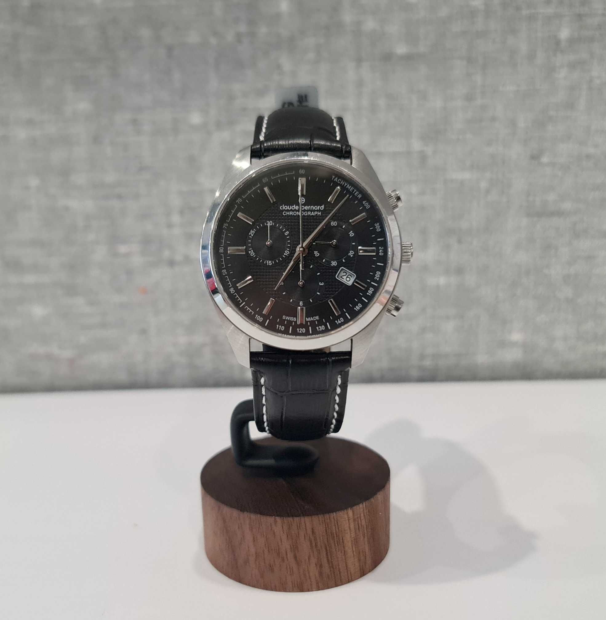 Чоловічий годинник Claude Bernard 10246 3 nin Chronograph 42mm Swiss