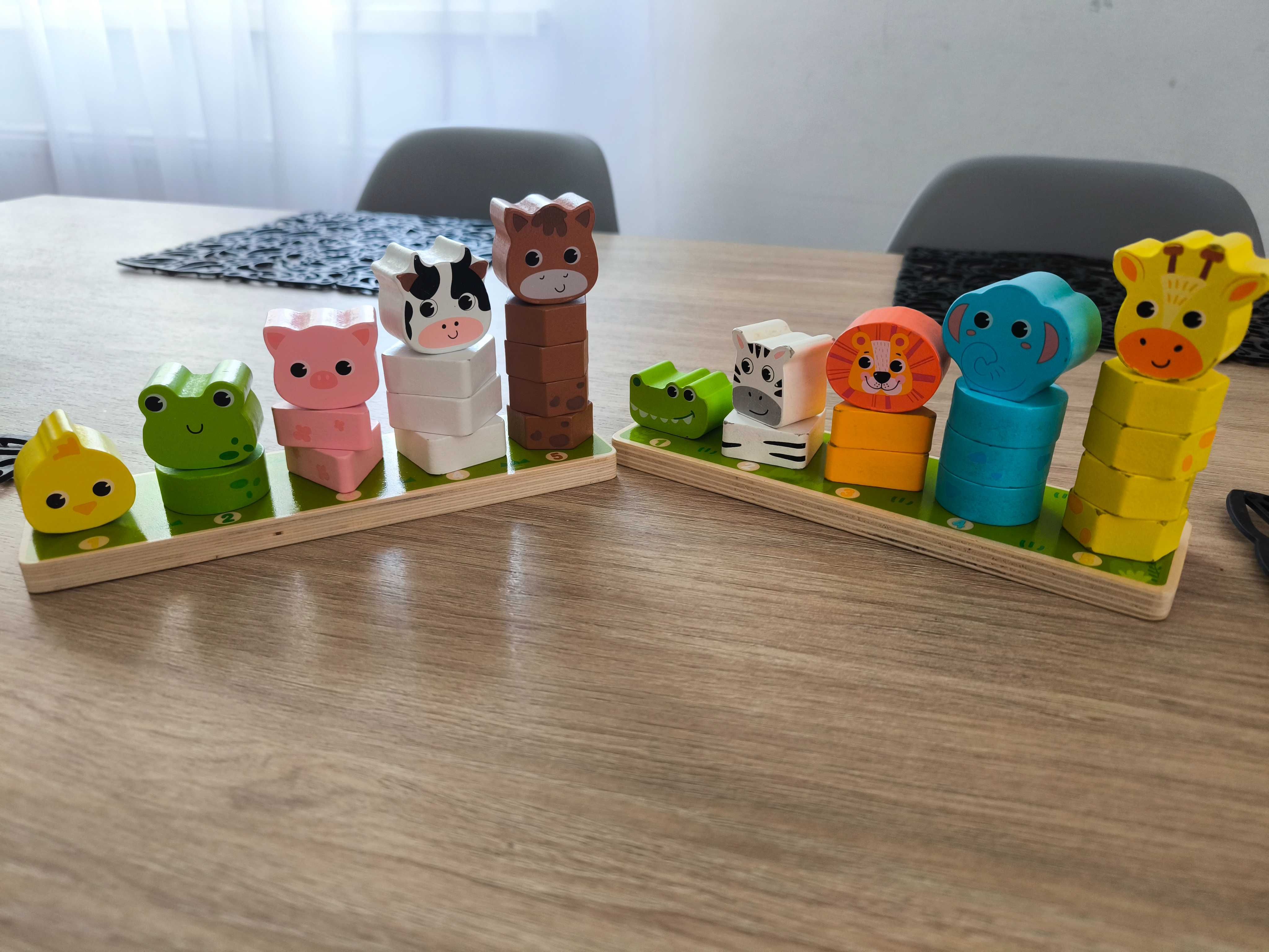 Zestaw edukacyjny kostka edukacyjna zwierzątka
