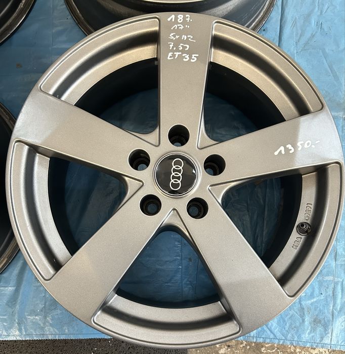 187 Felgi Aluminiowe AUDI R 17 5x112 Bardzo Ładne