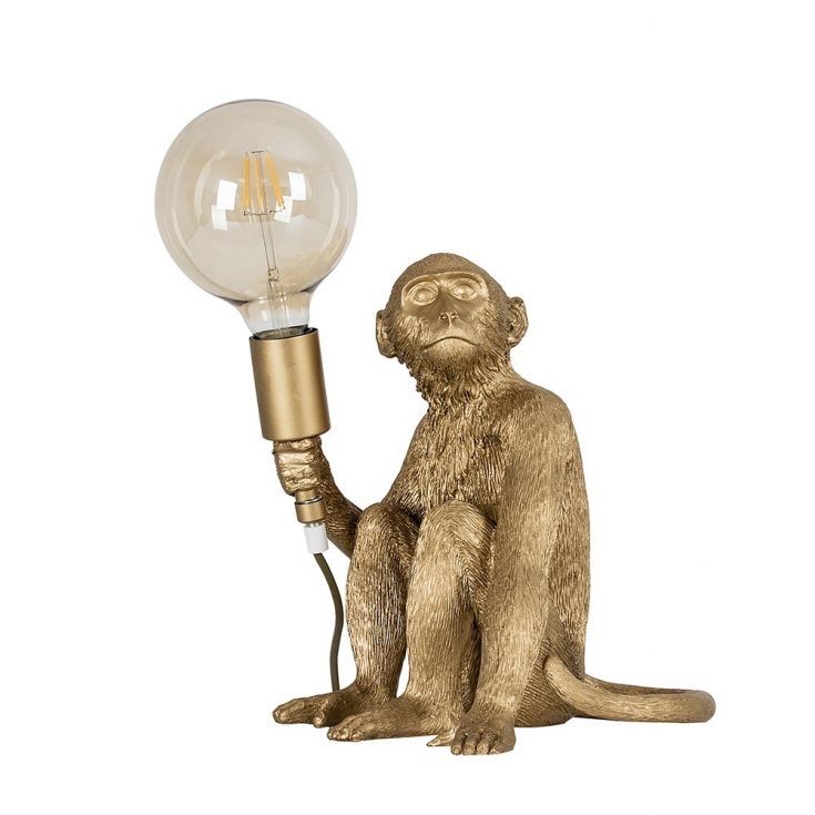 Candeeiro macaco dourado