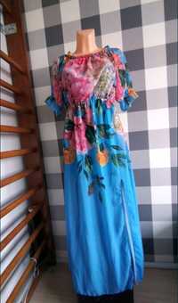 Sukienka hiszpanka w kwiaty rozmiar M/L