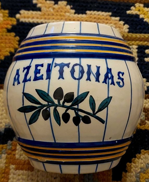 Viuva lamego pote barril azeitonas faianca