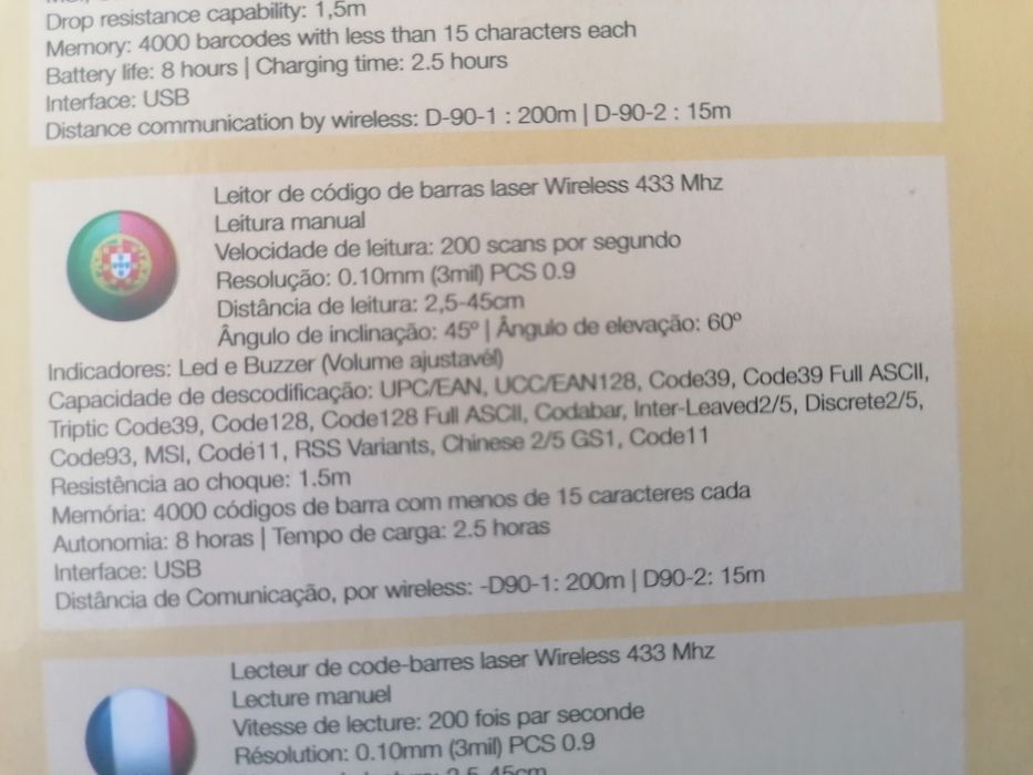 Leitor de código de barras